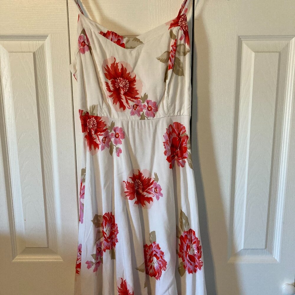 Pink and White Summer Dress